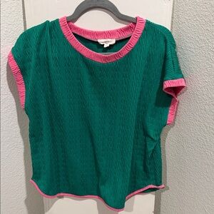 Green and Pink Women's Blouse